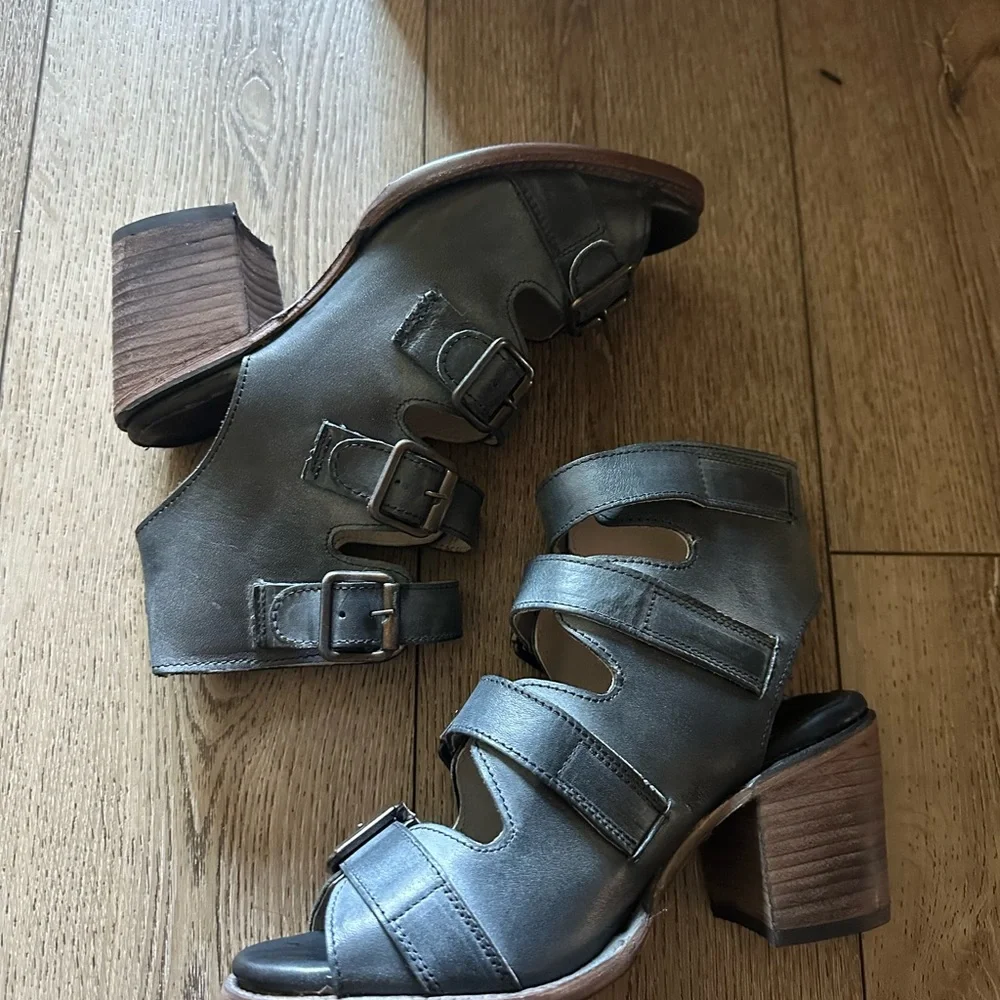 Freebird by Steven Black Strappy Heels - Picture 2 of 8